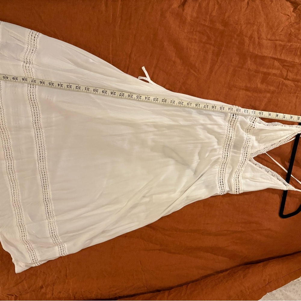 Forever 21 White Lace Detail Boho Maxi Dress - Picture 9 of 13